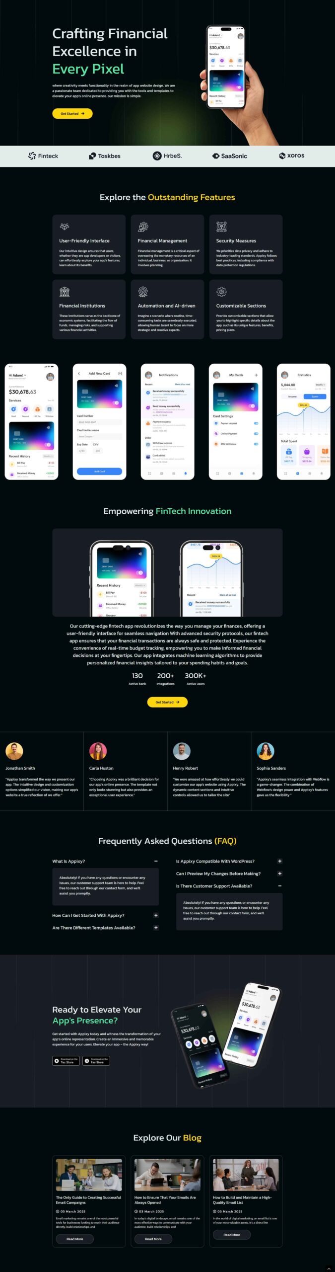 Appixy SaaS Template