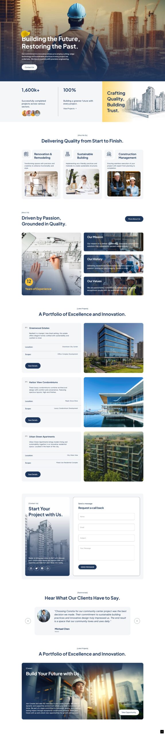 Constia Construction Template