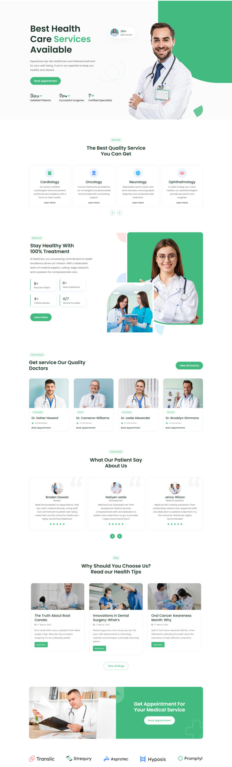 MedCare Medical Template