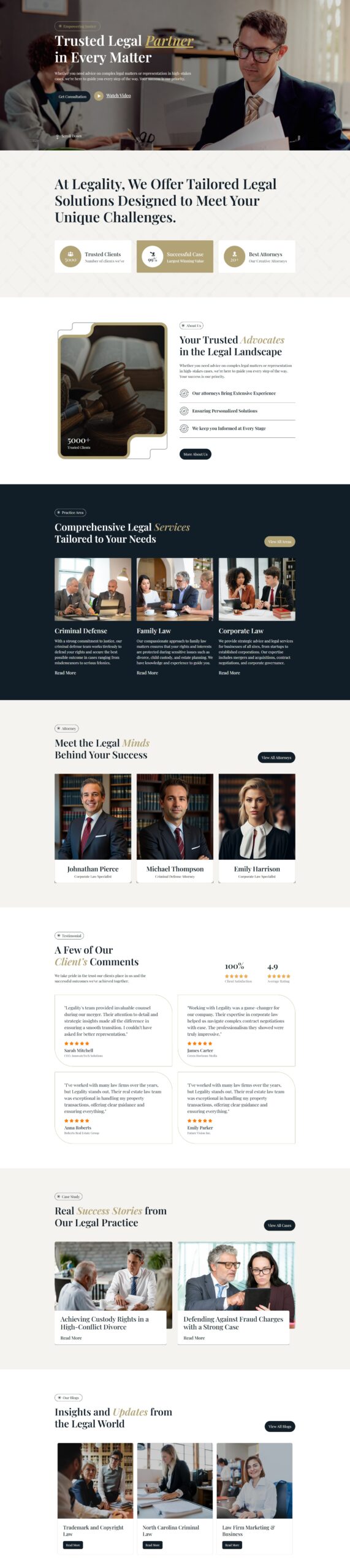 Legality Law Firm Template