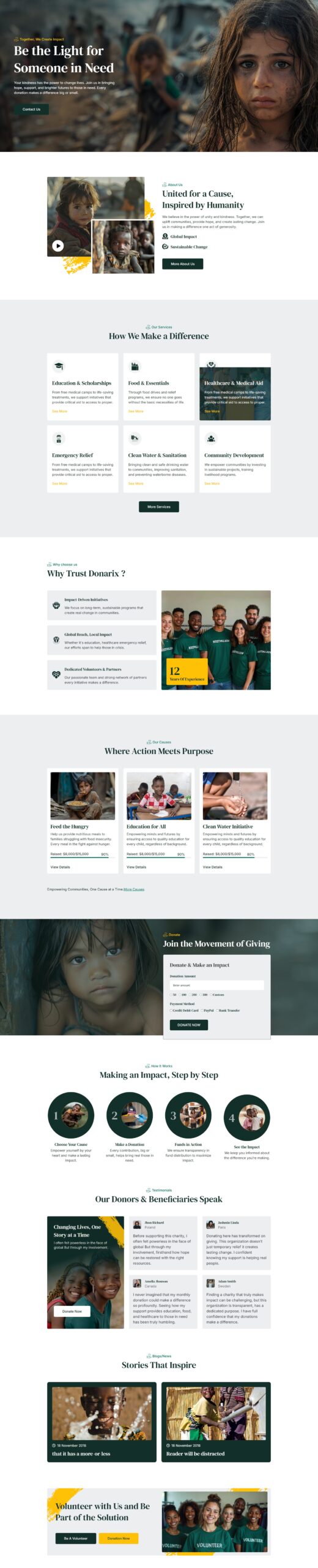 Donarix Charity Template